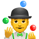 Man Juggling on Apple iOS 11.3