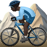 Man Mountain Biking: Dark Skin Tone on Apple iOS 11.3