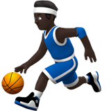 Man Bouncing Ball: Dark Skin Tone on Apple iOS 11.3