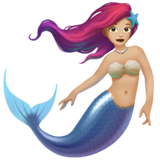 Mermaid: Medium-Light Skin Tone on Apple iOS 11.3
