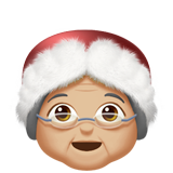 Mrs. Claus: Medium-Light Skin Tone on Apple iOS 11.3