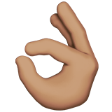 OK Hand: Medium Skin Tone on Apple iOS 11.3
