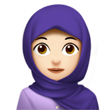 Woman with Headscarf: Light Skin Tone on Apple iOS 11.3