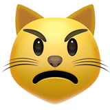 Pouting Cat on Apple iOS 11.3