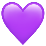 Purple Heart on Apple iOS 11.3