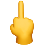Middle Finger on Apple iOS 11.3
