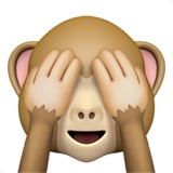 See-No-Evil Monkey on Apple iOS 11.3