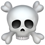 Skull and Crossbones on Apple iOS 11.3