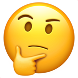 Thinking Face on Apple iOS 11.3