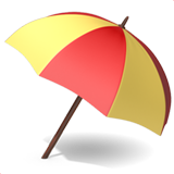 Umbrella on Ground on Apple iOS 11.3