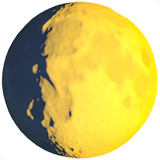 Waxing Gibbous Moon on Apple iOS 11.3