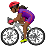Woman Biking: Medium-Dark Skin Tone on Apple iOS 11.3