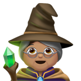 Woman Mage: Medium Skin Tone on Apple iOS 11.3