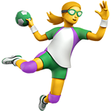 Woman Playing Handball on Apple iOS 11.3