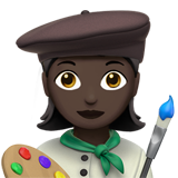 Woman Artist: Dark Skin Tone on Apple iOS 12.1