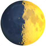 First Quarter Moon on Apple iOS 12.1
