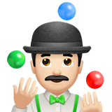 Person Juggling: Light Skin Tone on Apple iOS 12.1