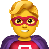 Man Superhero on Apple iOS 12.1