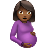 Pregnant Woman: Medium-Dark Skin Tone on Apple iOS 12.1