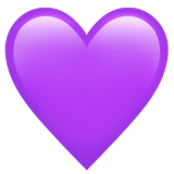 Purple Heart on Apple iOS 12.1