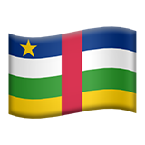 Flag: Central African Republic on Apple iOS 12.2