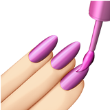 Nail Polish: Light Skin Tone on Apple iOS 12.2