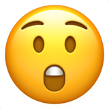 Astonished Face on Apple iOS 13.1