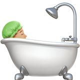 Person Taking Bath: Medium-Light Skin Tone on Apple iOS 13.1