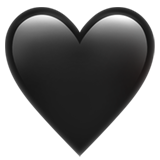Black Heart on Apple iOS 13.1