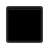 Black Medium Square on Apple iOS 13.1