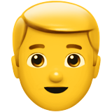 Man: Blond Hair on Apple iOS 13.1