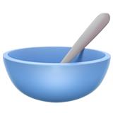 Bowl with Spoon on Apple iOS 13.1