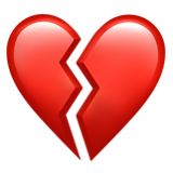Broken Heart on Apple iOS 13.1