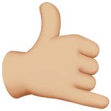 Call Me Hand: Medium-Light Skin Tone on Apple iOS 13.1