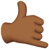 Call Me Hand: Medium-Dark Skin Tone on Apple iOS 13.1