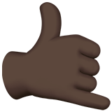Call Me Hand: Dark Skin Tone on Apple iOS 13.1