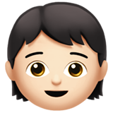 Child: Light Skin Tone on Apple iOS 13.1