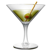Cocktail Glass on Apple iOS 13.1