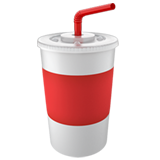 Cup with Straw on Apple iOS 13.1