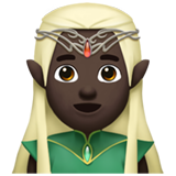 Elf: Dark Skin Tone on Apple iOS 13.1
