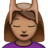 Person Getting Massage: Medium Skin Tone on Apple iOS 13.1