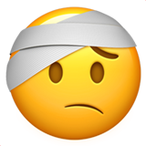 Face with Head-Bandage on Apple iOS 13.1