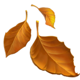 Fallen Leaf on Apple iOS 13.1