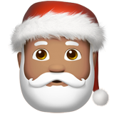 Santa Claus: Medium Skin Tone on Apple iOS 13.1