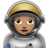 Woman Astronaut: Medium Skin Tone on Apple iOS 13.1