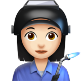 Woman Factory Worker: Light Skin Tone on Apple iOS 13.1