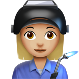 Woman Factory Worker: Medium-Light Skin Tone on Apple iOS 13.1