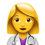 Woman Health Worker on Apple iOS 13.1