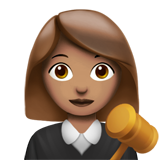 Woman Judge: Medium Skin Tone on Apple iOS 13.1