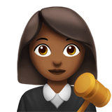 Woman Judge: Medium-Dark Skin Tone on Apple iOS 13.1